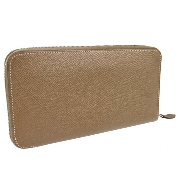 Hermes Etoupe Gray Epsom Azap Zip-Around Long Wallet - Picture 1 of 9